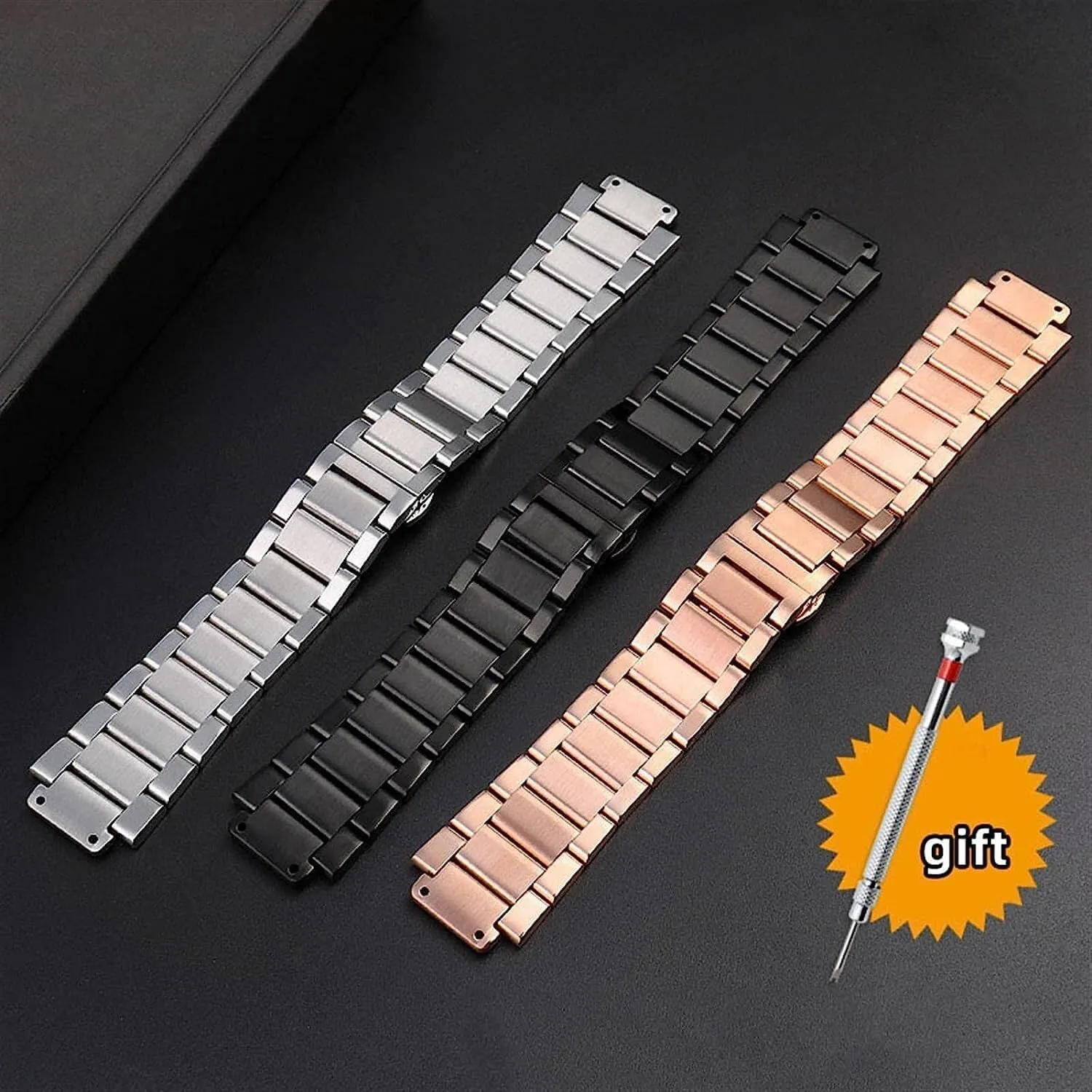 316L Stainless Steel Watch Band For Hublot Big Bang 27x19mm 23x17 21x13 Bracelets Strap For Men Women