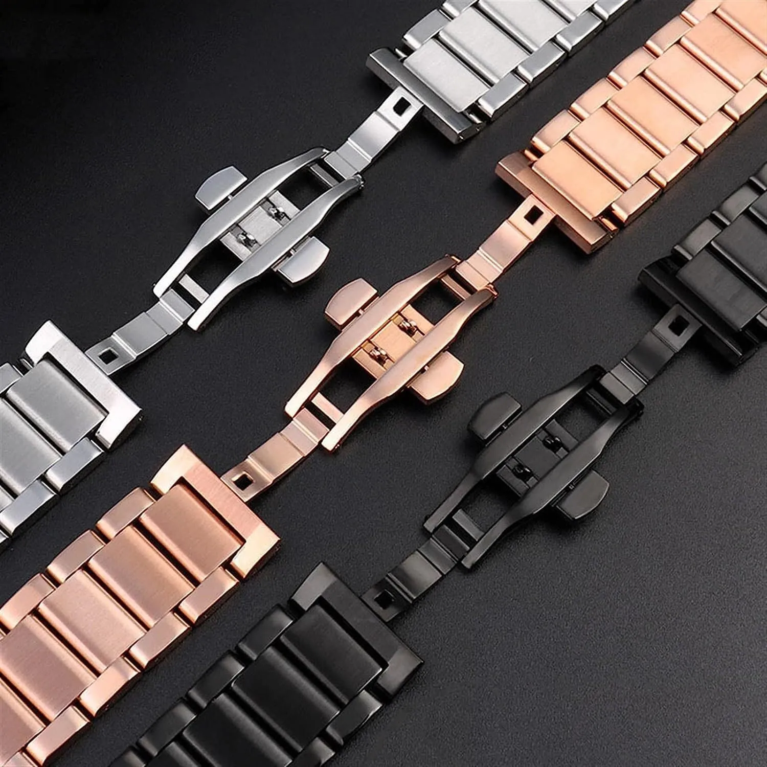 316L Stainless Steel Watch Band For Hublot Big Bang 27x19mm 23x17 21x13 Bracelets Strap For Men Women