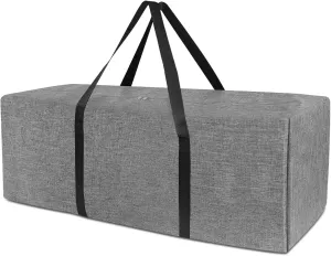 36 Inch Sports Duffle Bag - 106L Large Luffel Bag for Travel, Foldable Luggage Duffle Bag with Zippers for Men Women (Grey)