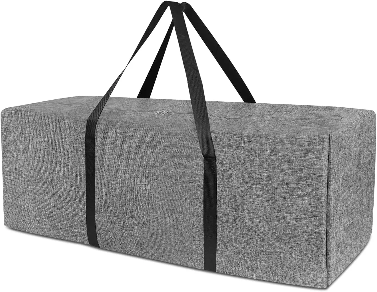 36 Inch Sports Duffle Bag - 106L Large Luffel Bag for Travel, Foldable Luggage Duffle Bag with Zippers for Men Women (Grey)