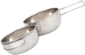 3pcs Travel Cutlery Set Camping Bowl with Storage Bag Collapsible Bowl for Hiking