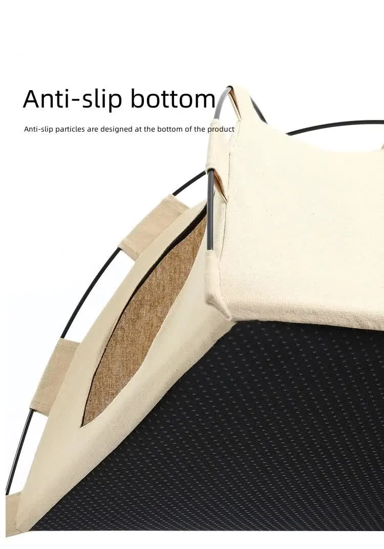 40*40*37cm Size: Apricot, for -Windproof Dustproof Shelter Exclusive event Pets, Tent Sophisticated  Small Cat Outdoor and House,Pet M