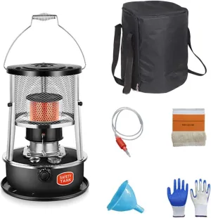 4.5L Non Electric Emergency Space Heaters,Portable Kerosene Stove Heater,Height Adjustable,for Ice Fishing Hiking Survival Emergency Patio