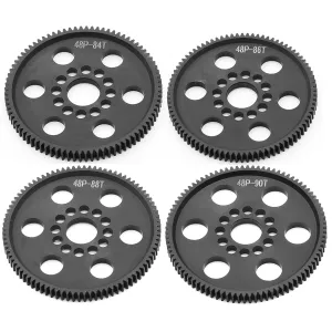 48P High-Precision Machined POM Spur Gear Set (84T 86T 88T 90T) - Ultra-Smooth Silent Lightweight Spur Gear for 3RACING Sakura RC Drift/Touring 1/10 Cars