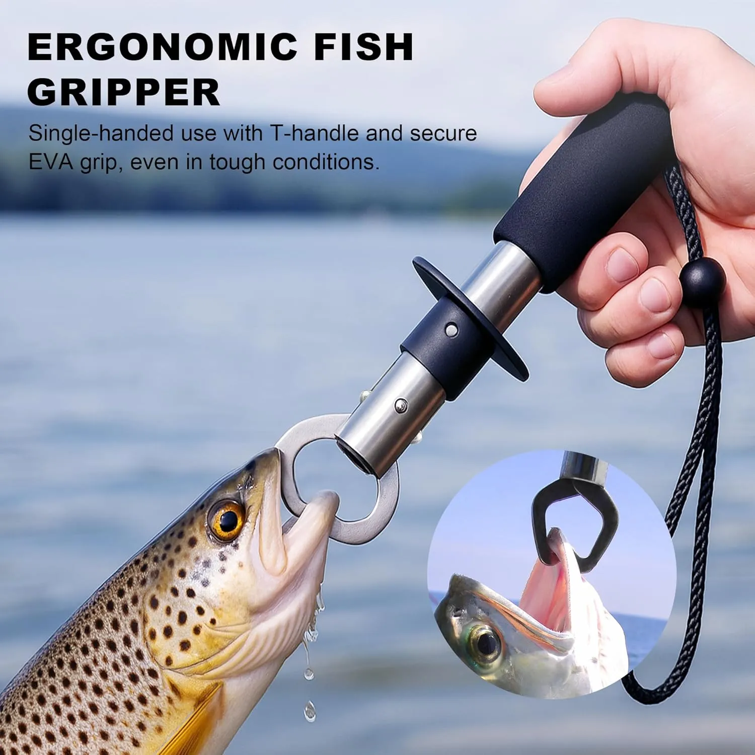 4PCS Fish Gripper Hook Remover Kit Fishing Accessories
