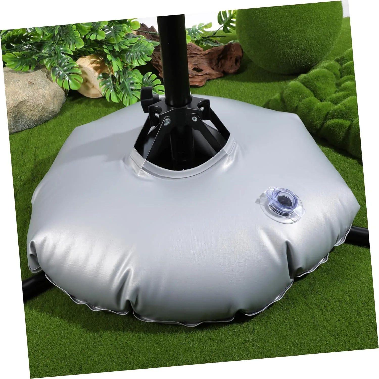 4pcs Rotary Washing Line Base Sun Umbrella Base Water Bag Heavy Weight Umbrella Sand Anchor