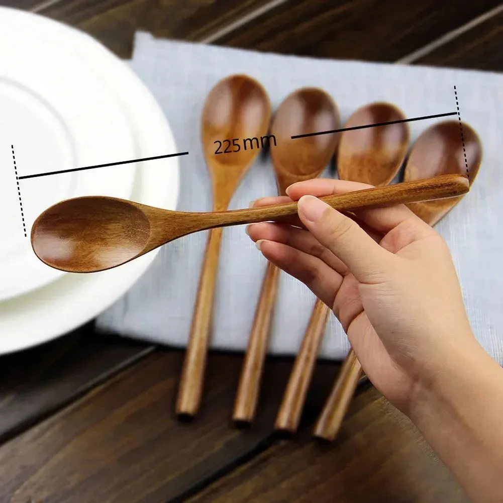 5-Piece Wooden Spoon and Fork Sets