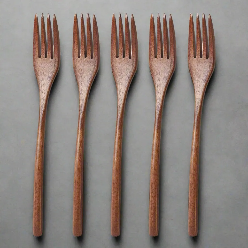 5-Piece Wooden Spoon and Fork Sets