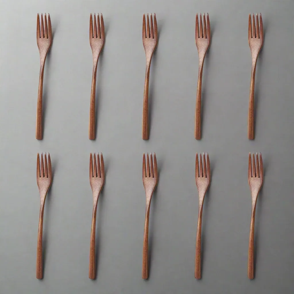 5-Piece Wooden Spoon and Fork Sets