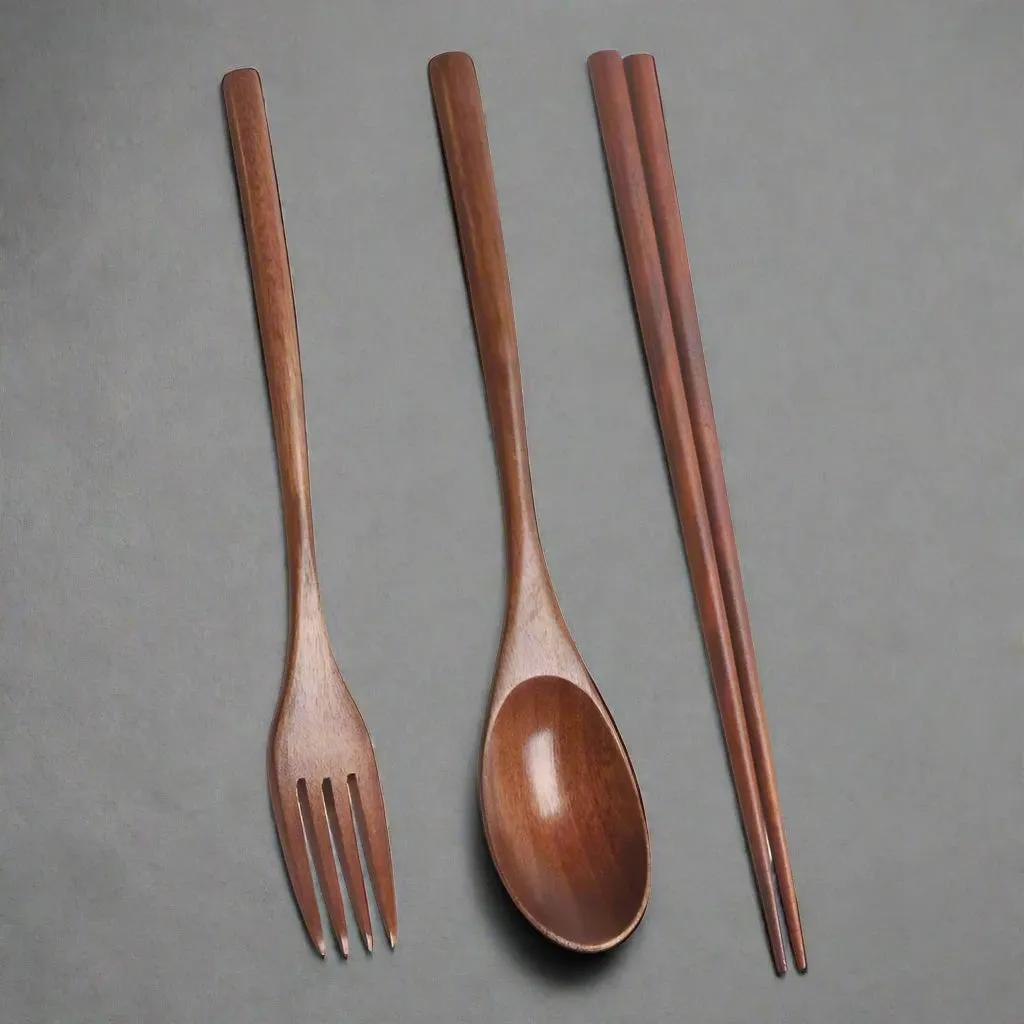 5-Piece Wooden Spoon and Fork Sets