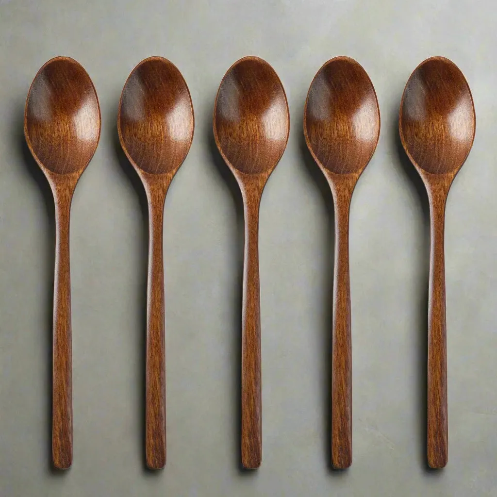 5-Piece Wooden Spoon and Fork Sets