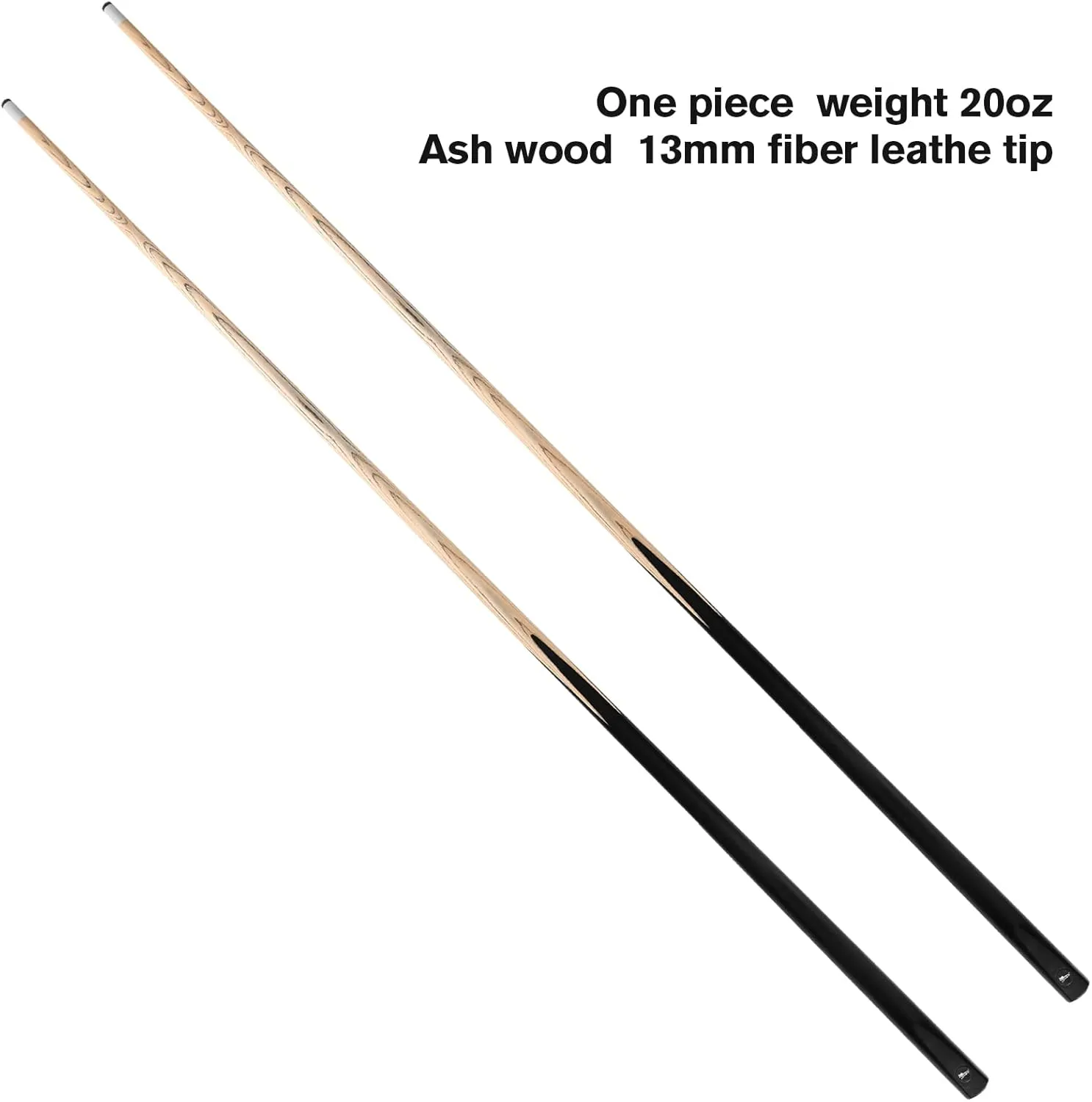 58" one Piece Pool cue Stick with 13MM Leather tip, Weight 20OZ Billiards cue Stick, Pool Stick Set of 4 or Set of 6