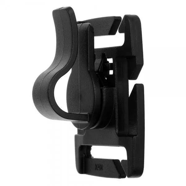 5pcs Outdoor Universal 360-Degree 8-Level Adjustable Rotating POM Water Pipe Hose Clamp for Molle Backpack Black