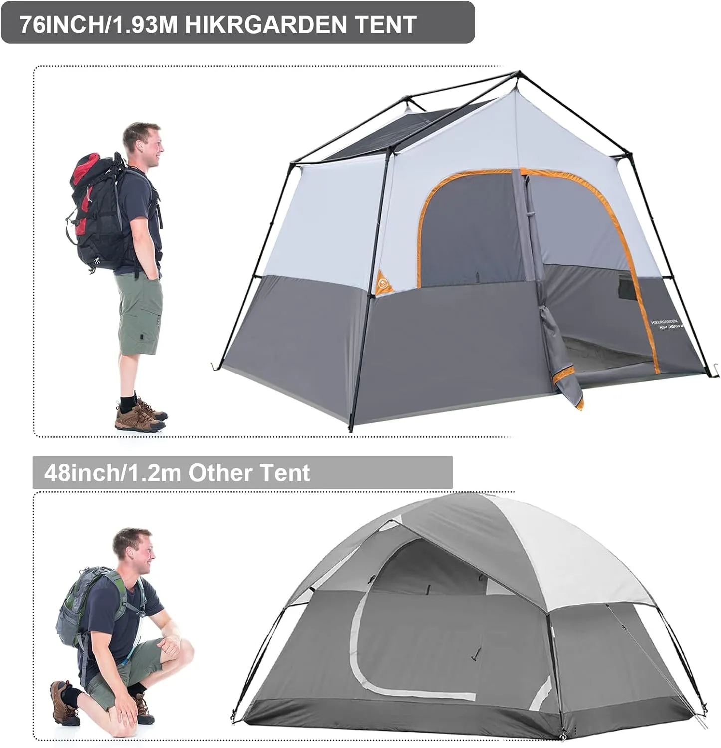 6 Person Camping Tent - Portable Easy Set Up Family Tent for Camp