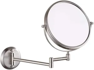 8" Wall Mounted Makeup Mirror, 5X Magnifying Adjustable Cosmetic Vanity Mirror for Bathroom & Shaving