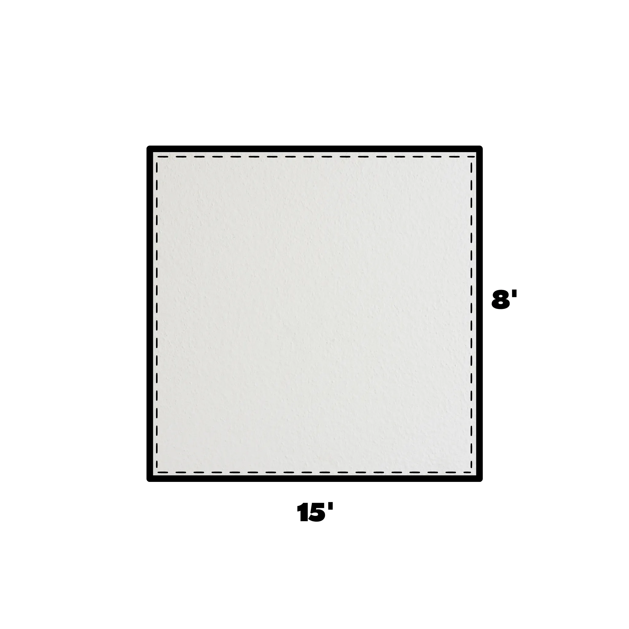 8x15 Universal Blockout Solid Sidewall