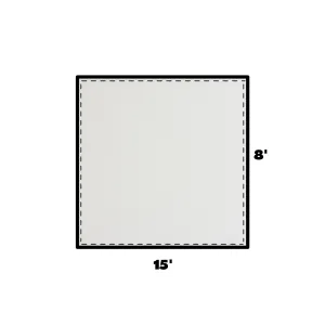 8x15 Universal Blockout Solid Sidewall