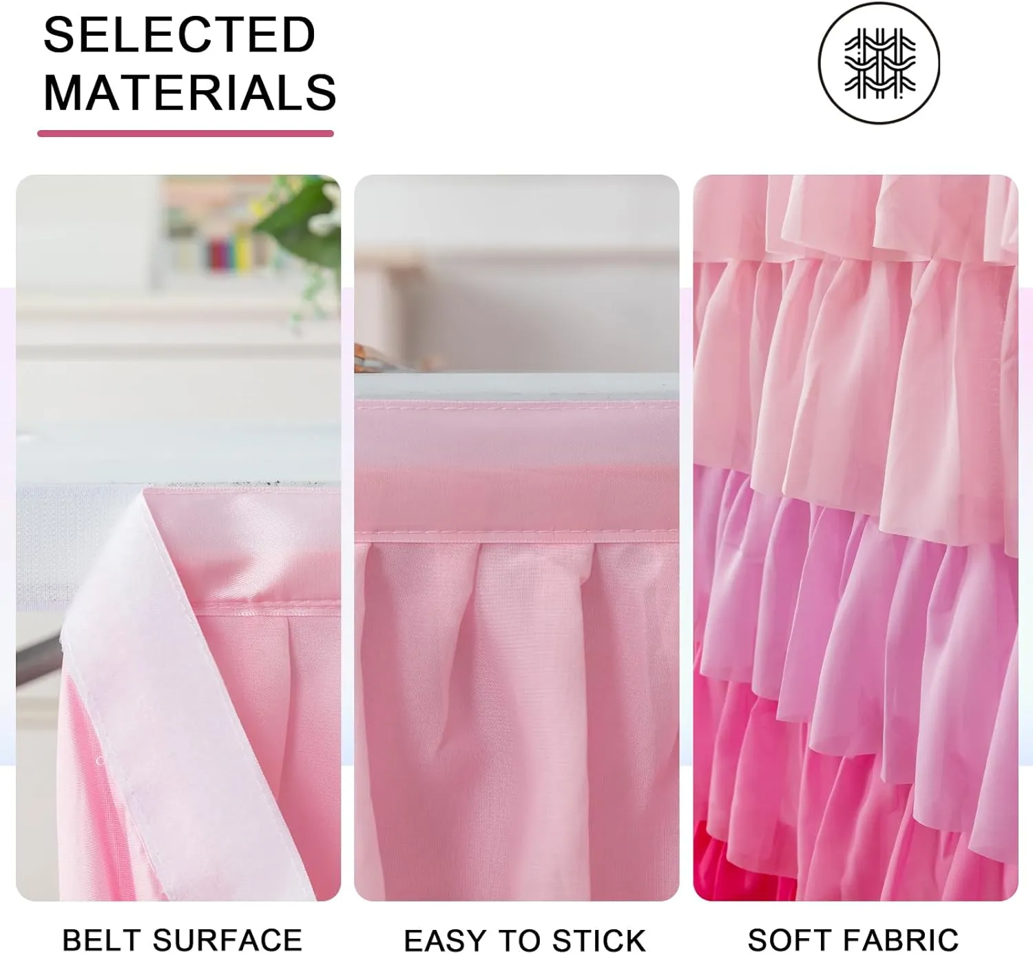 9ft Table Skirt Mermaid Tablecloth Purple Mermaid Table Skirt Rectangle Ruffle Baby Shower Gender Reveal Mermaid Birthday Party Decorations