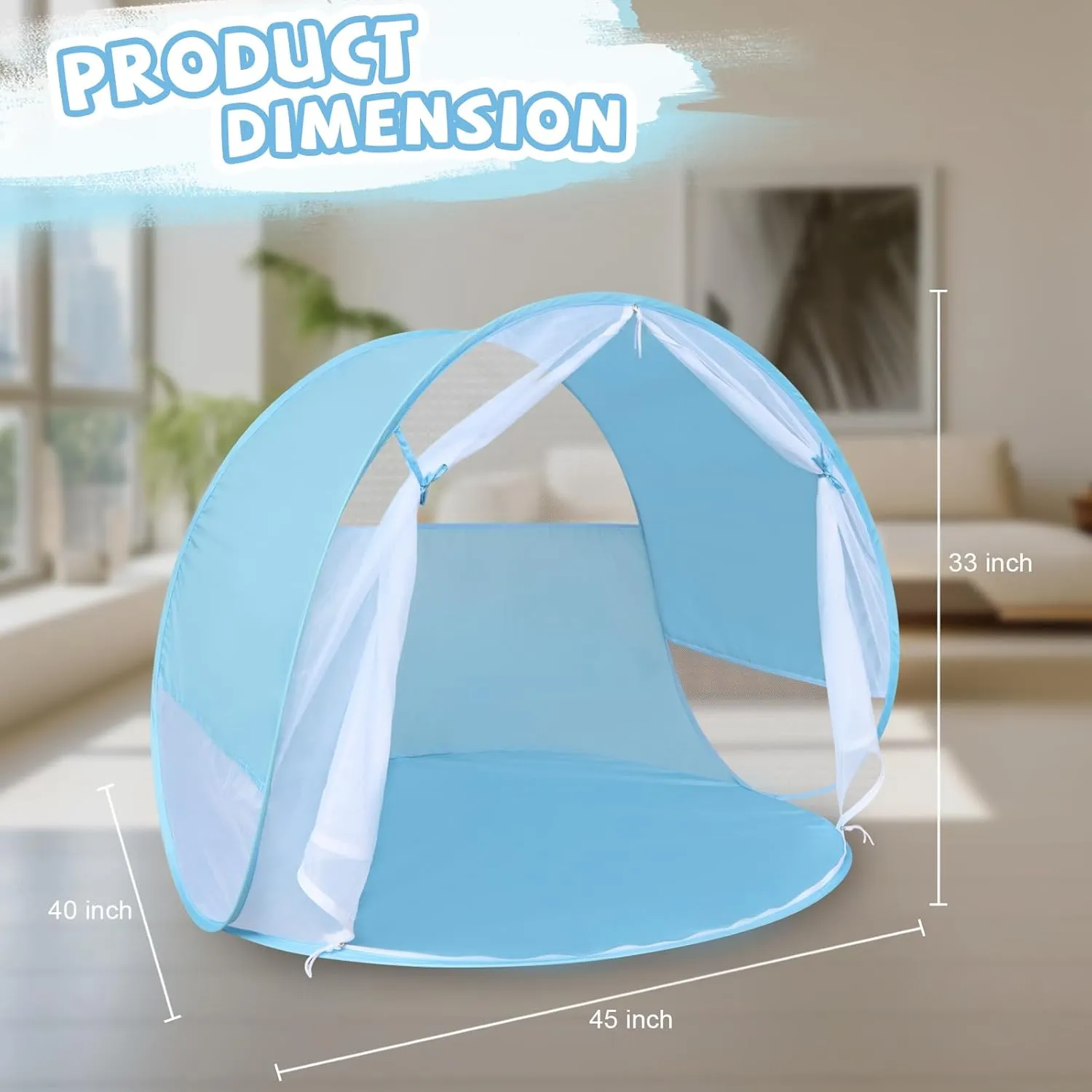 Action Air Portable Anti-UV Pop-Up Beach Tent- Ultimate Sun Shelter & Kids' Play Tent
