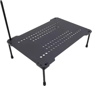 Adjustable Height Camping Table, Carbon Steel Load Capacity Telescopic Rods Picnic Table for Outdoor BBQ and Fishing