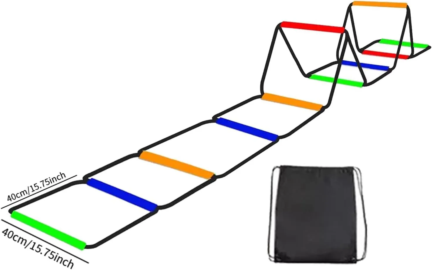 Agility Ladder Speed Ladder Foldable Workout Rugby Multifunction Home Gym Agility Training Equipment Fitness Feet Training