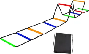 Agility Ladder Speed Ladder Foldable Workout Rugby Multifunction Home Gym Agility Training Equipment Fitness Feet Training