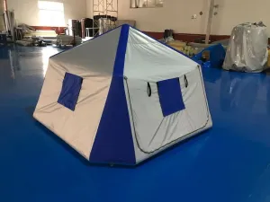 AIR Tight Waterproof Inflatable Family Camping Recreation Tent W/Pump (Size: 10x10x6ft.)