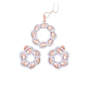 Alicia Diamond Pendant Set