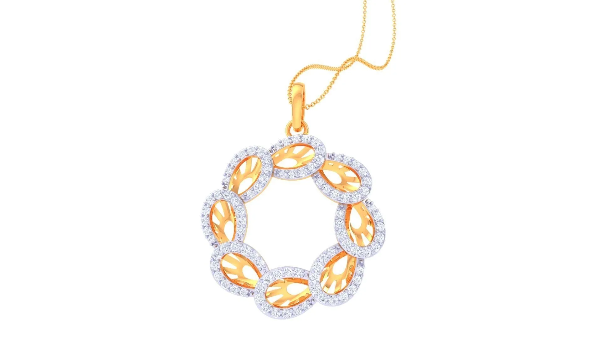 Alicia Diamond Pendant Set