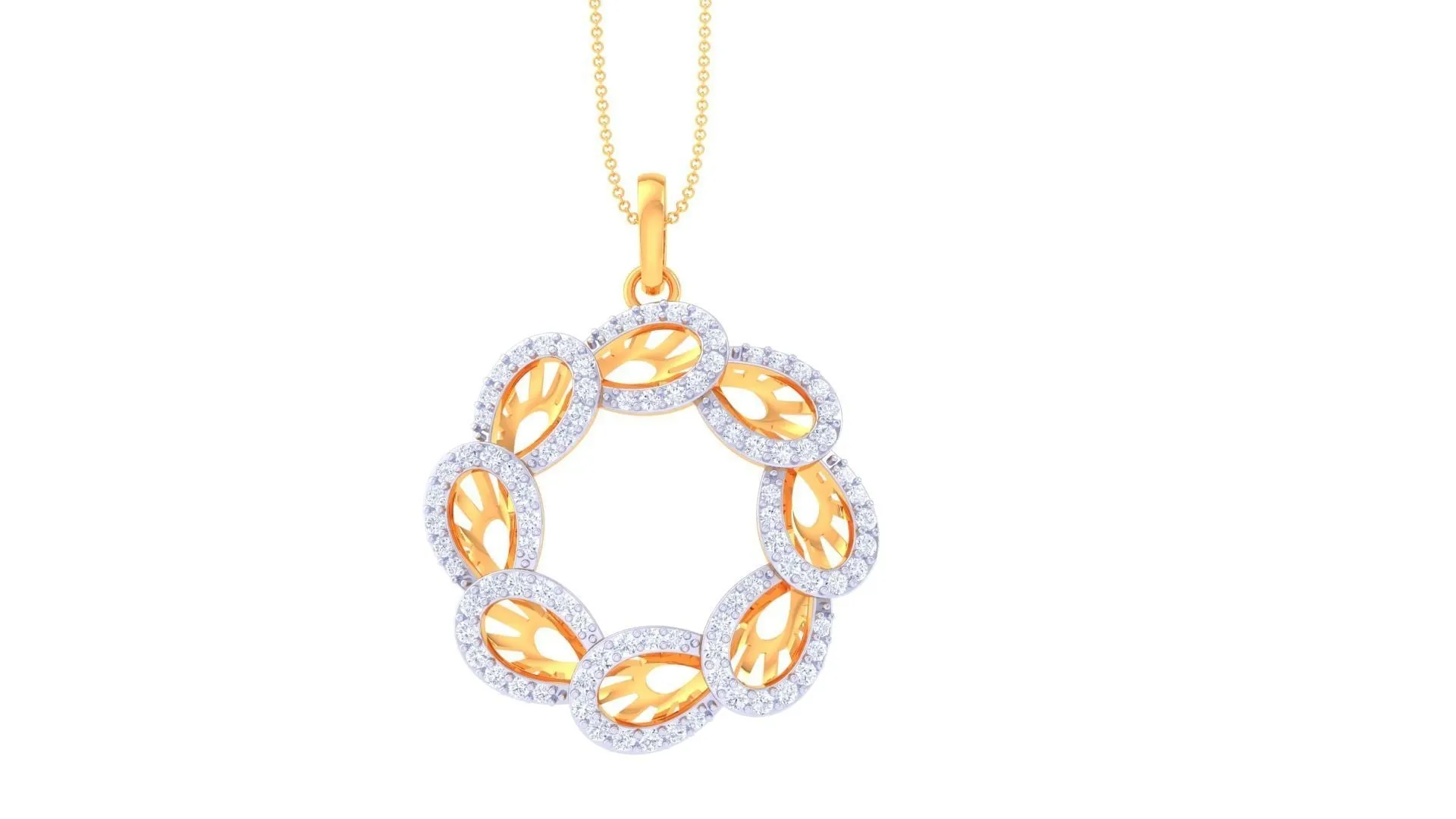 Alicia Diamond Pendant Set