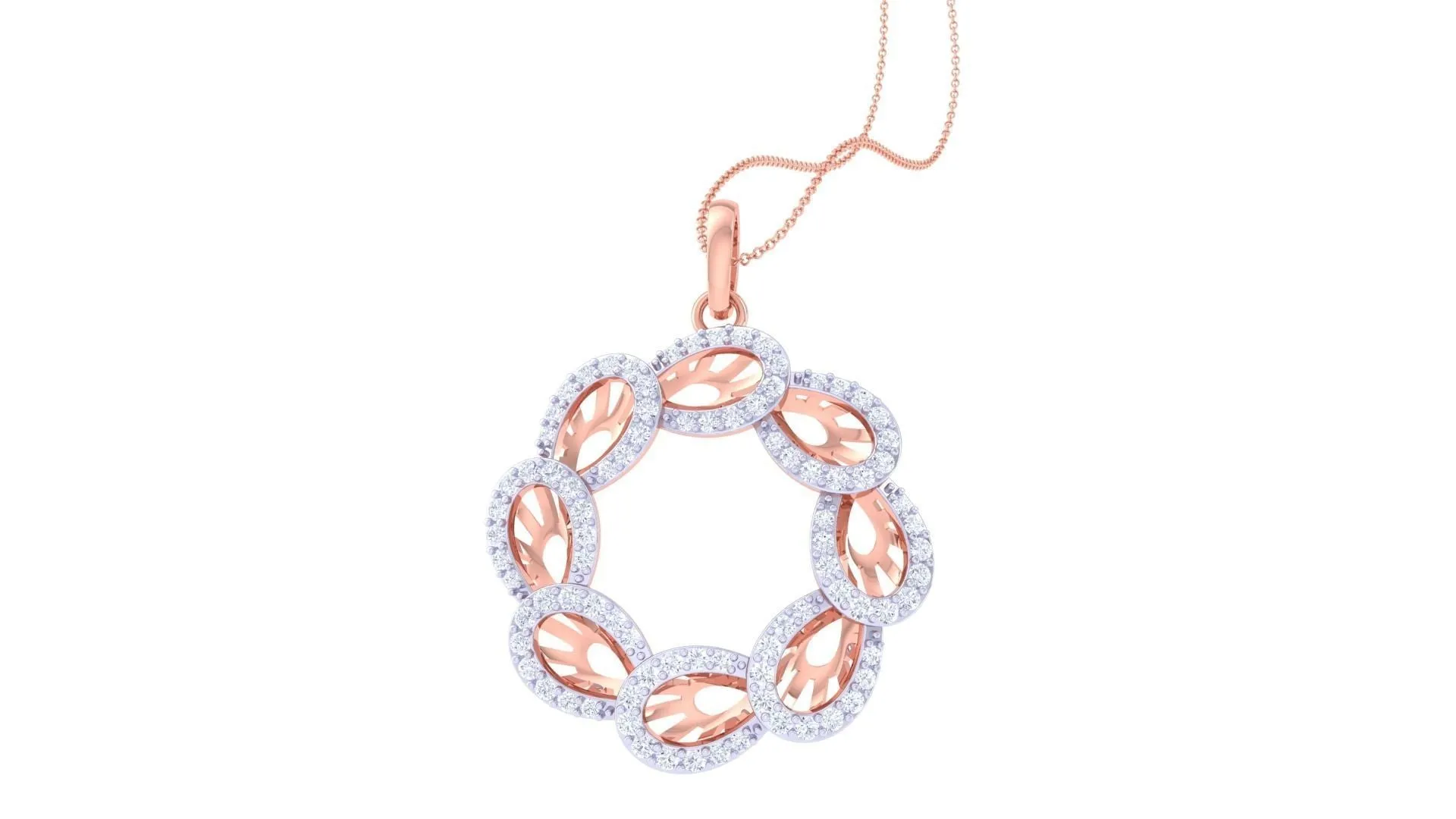 Alicia Diamond Pendant Set