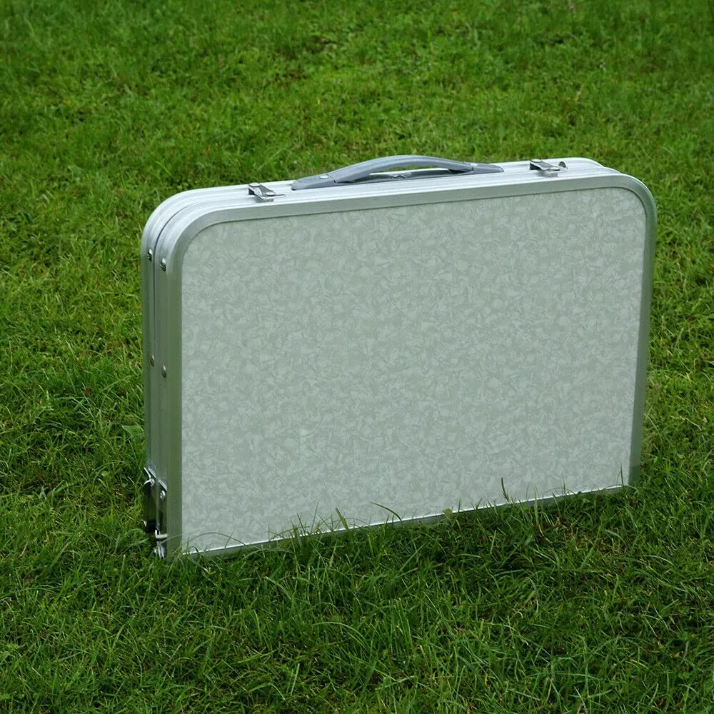 Aluminium Folding Camping Table Portable Picnic Outdoor Foldable Tables BBQ Desk