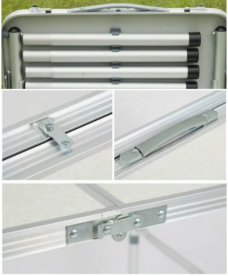 Aluminium Folding Camping Table Portable Picnic Outdoor Foldable Tables BBQ Desk