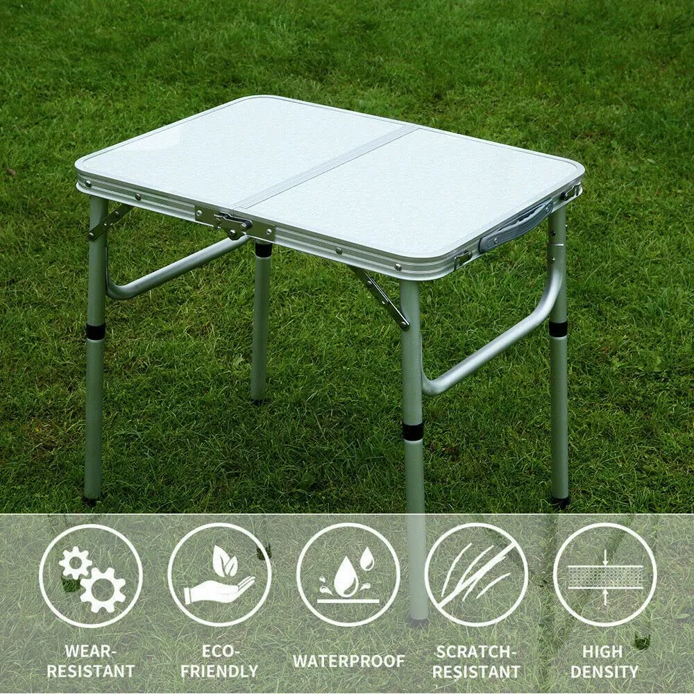 Aluminium Folding Camping Table Portable Picnic Outdoor Foldable Tables BBQ Desk