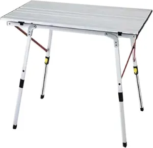 Aluminum Alloy Camping Table Folding Picnic Tables Ultralight Compact Camping Table Roll Up Table Top for Camping Hiking