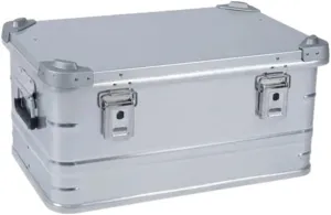 Aluminum Alloy Car SUV Self Driving Travel Storage Box Outdoor Camping Equipment Huge Capacity Suitcase Trunk Portable Case(Size M)