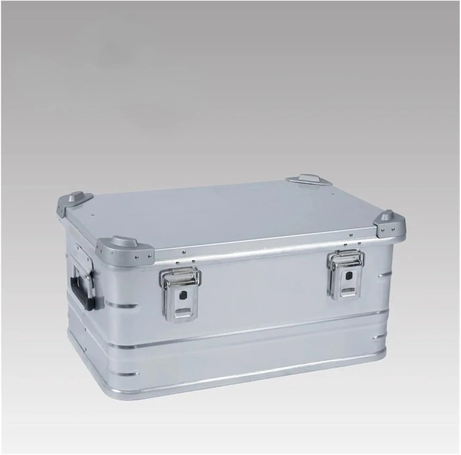 Aluminum Alloy Car SUV Self Driving Travel Storage Box Outdoor Camping Equipment Huge Capacity Suitcase Trunk Portable Case(Size M)