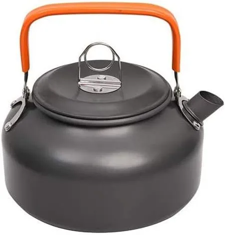 Aluminum Kitchen Set Camping Pot Kit Kettle Travel Mountaineering Picnic BBQ Cutlery Equipment (Color : A, Size