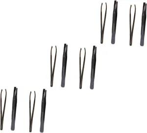 Angoily 3sets Professional Eyebrow Tweezers Set Stainless Steel Eyebrow Clamp Shaping Tool Makeup Accessories 4pcs*3