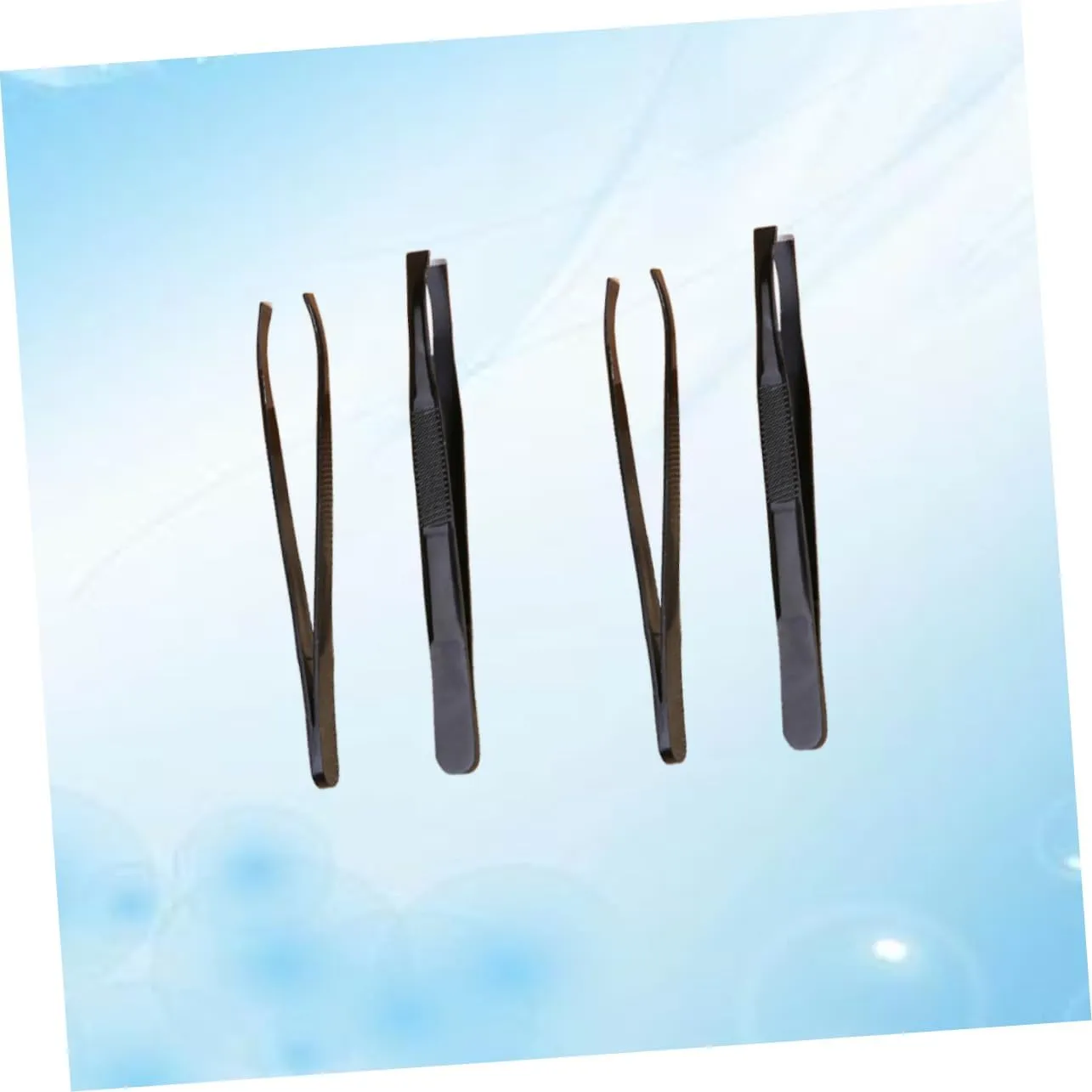 Angoily 3sets Professional Eyebrow Tweezers Set Stainless Steel Eyebrow Clamp Shaping Tool Makeup Accessories 4pcs*3