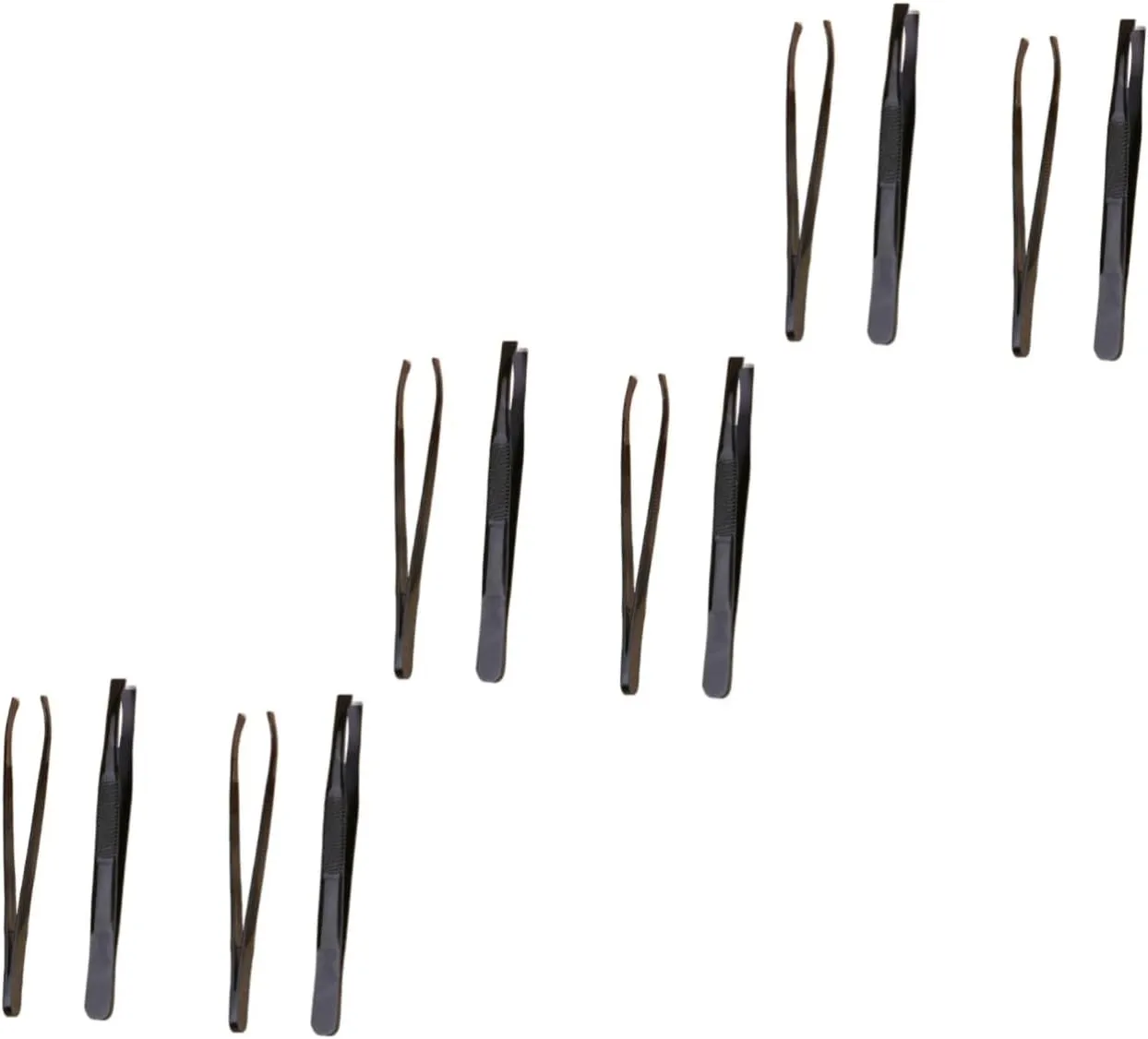 Angoily 3sets Professional Eyebrow Tweezers Set Stainless Steel Eyebrow Clamp Shaping Tool Makeup Accessories 4pcs*3