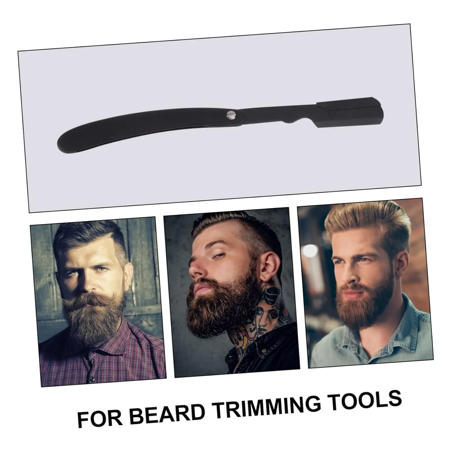 Angoily Beard Trimming Holder Compact Manual Shaver Stand for Precision Grooming for Beard and Eyebrow Trimming for Men