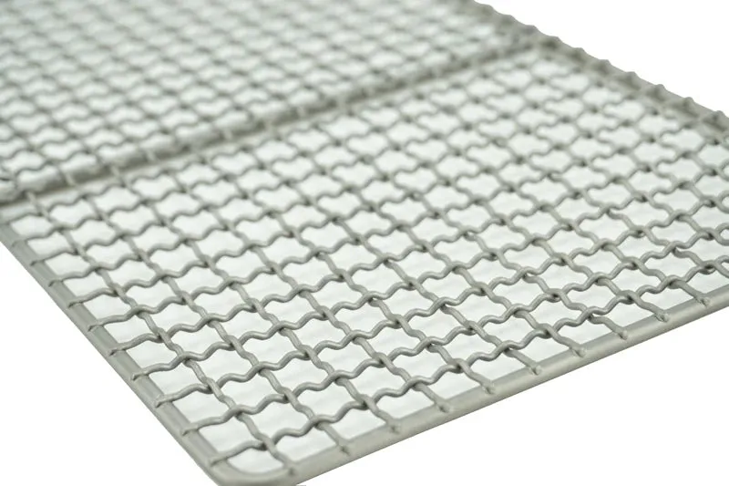 APG Titanium Grill Mesh Mini BBQ Food Carbon Furnace Charcoal Barbecue Campfire Grill Net Plate