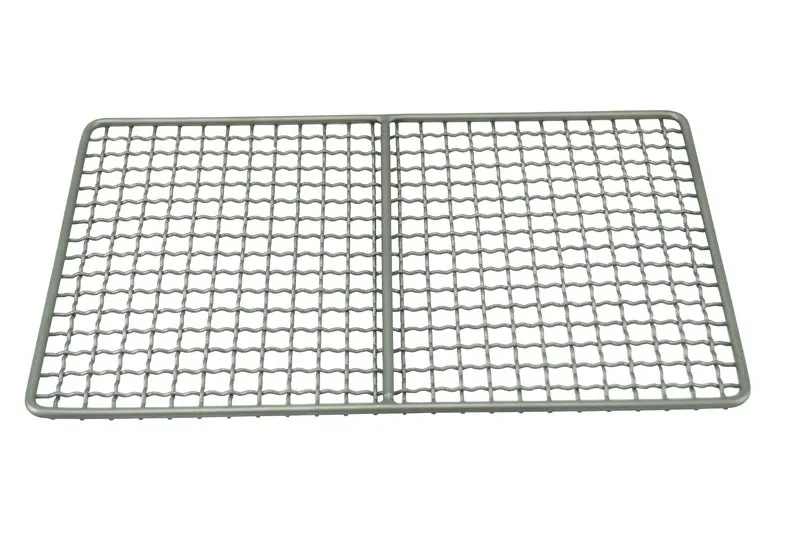 APG Titanium Grill Mesh Mini BBQ Food Carbon Furnace Charcoal Barbecue Campfire Grill Net Plate