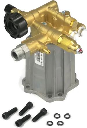 AR ANNOVI REVERBERI , RMV25G30D-EZ , Replacement Plunger Pump Horizontal, 3000 PSI, 2.5 GPM with Easy Start, EZ, Aluminum