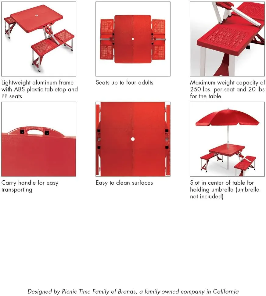 Arizona Cardinals Picnic Table - Cardinal