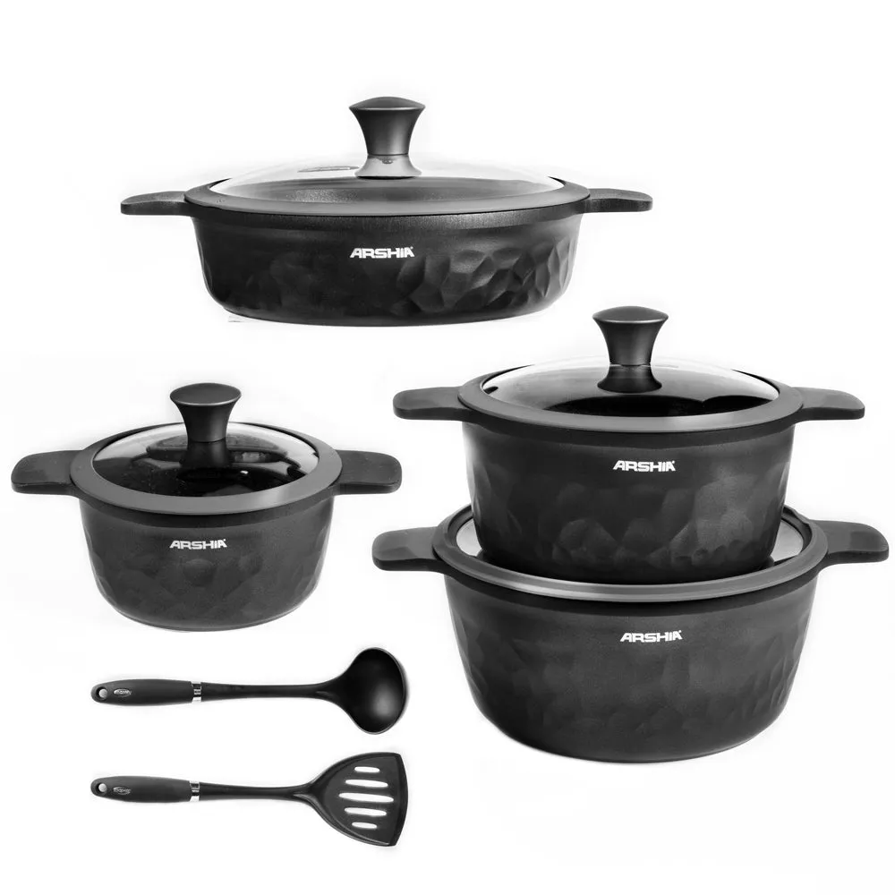 Arshia Die-Casted Cookware 8pc Set