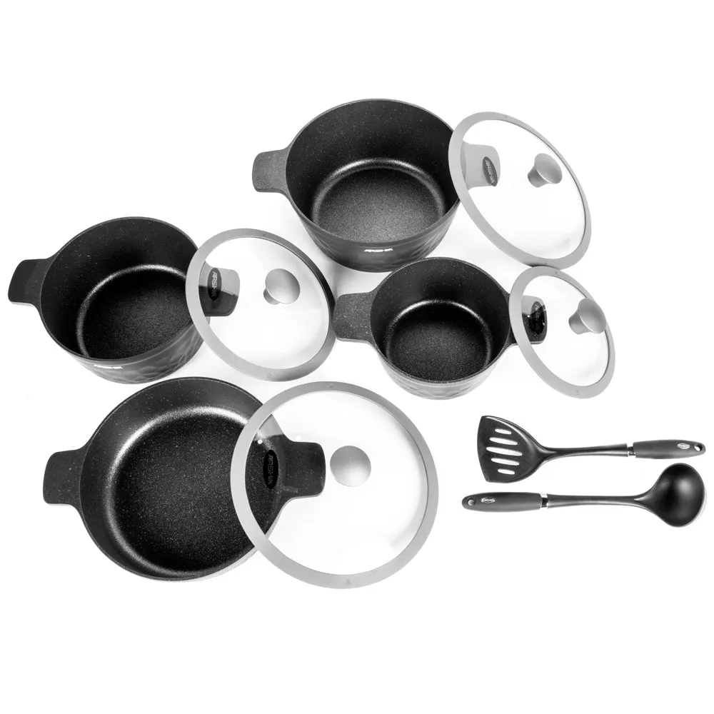 Arshia Die-Casted Cookware 8pc Set