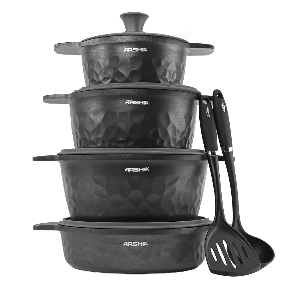 Arshia Die-Casted Cookware 8pc Set