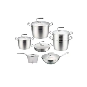 Arshia Stainless Steel Cookware Set 12pcs set SS612-3001